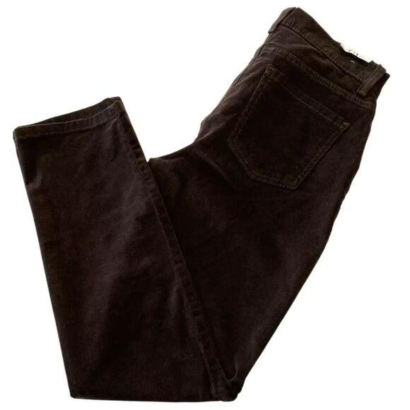 Gloria Vanderbilt Amanda Slim Leg Stretch Corduroy Size 6 Short (30x29) Coffee - Picture 3 of 9
